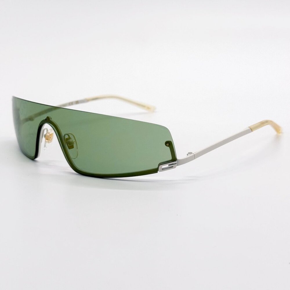 NEW GUCCI GG1561S 003 SHIELD IVORY GREEN UNISEX SUNGLASSES GUCCI - Picture 8 of 12